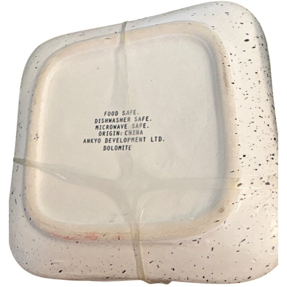 Ankyo Development Speckled Ceramic Set 4 Plates Food Safe Sturdy Everyday RARE - Picture 9 of 11